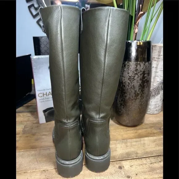 Rene Caovilla Moto Combat Boots - Picture 5 of 10